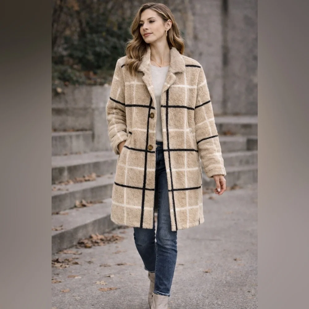 Cyrus beige plaid